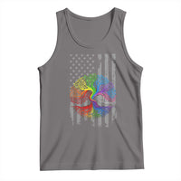 Tree of Life Rainbow LGBTQ Pride Tank Top American Flag Gift