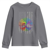 Tree of Life Rainbow LGBTQ Pride Youth Sweatshirt American Flag Gift