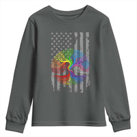 Tree of Life Rainbow LGBTQ Pride Youth Sweatshirt American Flag Gift