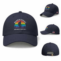 Retro Rainbow Bigfoot Baseball Cap Believe In Yourself Even When Others Don't