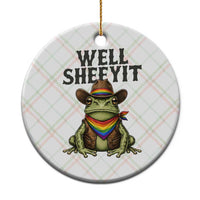Pride Frog LGBT Rainbow Ceramic Ornament Well Sheeyit Country Western