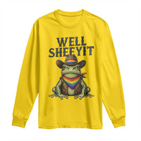 Pride Frog LGBT Rainbow Long Sleeve Shirt Well Sheeyit Country Western