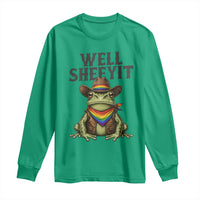 Pride Frog LGBT Rainbow Long Sleeve Shirt Well Sheeyit Country Western