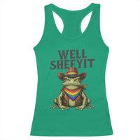 Pride Frog LGBT Rainbow Racerback Tank Top Well Sheeyit Country Western