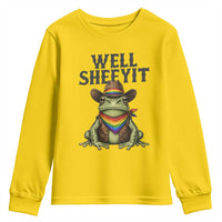 Pride Frog LGBT Rainbow Youth Sweatshirt Well Sheeyit Country Western