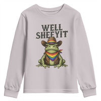 Pride Frog LGBT Rainbow Youth Sweatshirt Well Sheeyit Country Western