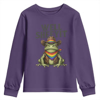 Pride Frog LGBT Rainbow Youth Sweatshirt Well Sheeyit Country Western