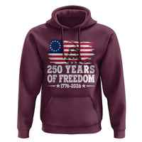 250 Years Of Freedom Hoodie Gadsden Flag American Patriot US