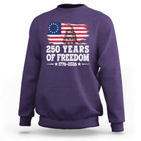 250 Years Of Freedom Sweatshirt Gadsden Flag American Patriot US