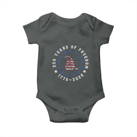 250 Years Of Freedom Baby Onesie Gadsden Betty Ross Flag Ring of Stars American Patriot US