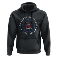 250 Years Of Freedom Hoodie Gadsden Betty Ross Flag Ring of Stars American Patriot US