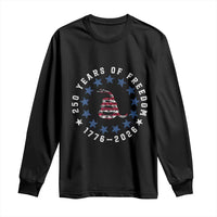 250 Years Of Freedom Long Sleeve Shirt Gadsden Betty Ross Flag Ring of Stars American Patriot US