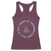 250 Years Of Freedom Racerback Tank Top Gadsden Betty Ross Flag Ring of Stars American Patriot US