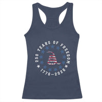 250 Years Of Freedom Racerback Tank Top Gadsden Betty Ross Flag Ring of Stars American Patriot US