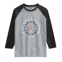 250 Years Of Freedom Raglan Shirt Gadsden Betty Ross Flag Ring of Stars American Patriot US