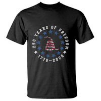 250 Years Of Freedom T Shirt Gadsden Betty Ross Flag Ring of Stars American Patriot US