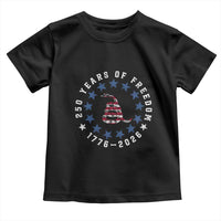 250 Years Of Freedom Toddler T Shirt Gadsden Betty Ross Flag Ring of Stars American Patriot US