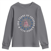 250 Years Of Freedom Youth Sweatshirt Gadsden Betty Ross Flag Ring of Stars American Patriot US