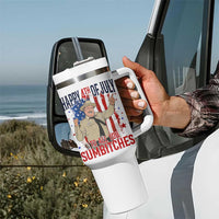 Happy 4th Of July To All You Sumbitches Tumbler With Handle Funny USA 250th Anniversary Independence Day