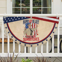 Happy 4th Of July To All You Sumbitches Patriotic Fan Flag Funny USA 250th Anniversary Independence Day