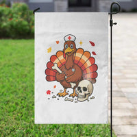 Funny Thanksgiving Nurse Turkey Garden Flag Fall RN - Wonder Print Shop