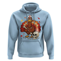 Funny Thanksgiving Nurse Turkey Hoodie Fall RN - Wonder Print Shop