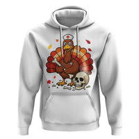Funny Thanksgiving Nurse Turkey Hoodie Fall RN - Wonder Print Shop