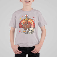 Funny Thanksgiving Nurse Turkey T Shirt For Kid Fall RN - Wonder Print Shop