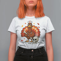 Funny Thanksgiving Nurse Turkey T Shirt For Women Fall RN - Wonder Print Shop