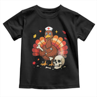 Funny Thanksgiving Nurse Turkey Toddler T Shirt Fall RN - Wonder Print Shop