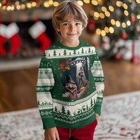 Thanksgiving Funny Bigfoot Turkey Selfie Ugly Christmas Sweater - Wonder Print Shop