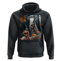 Thanksgiving Funny Bigfoot Turkey Selfie Hoodie - Wonder Print Shop