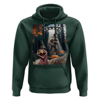 Thanksgiving Funny Bigfoot Turkey Selfie Hoodie - Wonder Print Shop