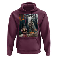 Thanksgiving Funny Bigfoot Turkey Selfie Hoodie - Wonder Print Shop