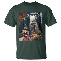 Thanksgiving Funny Bigfoot Turkey Selfie T Shirt - Wonder Print Shop