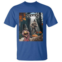Thanksgiving Funny Bigfoot Turkey Selfie T Shirt - Wonder Print Shop