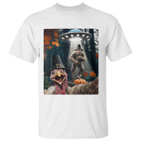 Thanksgiving Funny Bigfoot Turkey Selfie T Shirt - Wonder Print Shop