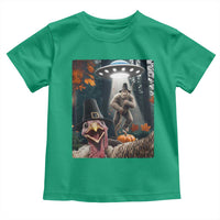 Thanksgiving Funny Bigfoot Turkey Selfie Toddler T Shirt - Wonder Print Shop