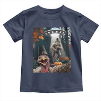 Thanksgiving Funny Bigfoot Turkey Selfie Toddler T Shirt - Wonder Print Shop