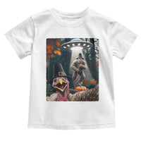 Thanksgiving Funny Bigfoot Turkey Selfie Toddler T Shirt - Wonder Print Shop