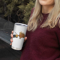 Funny Thanksgiving Tumbler Cup Turkey Fake Cat Meow - Wonder Print Shop