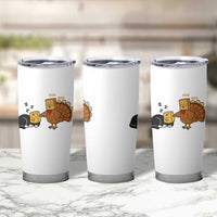 Funny Thanksgiving Tumbler Cup Turkey Fake Cat Meow - Wonder Print Shop