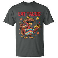 Funny Turkey Thanksgiving T Shirt Eat Tacos - Wonder Print Shop