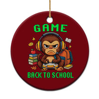 Funny Video Game Ceramic Ornament Cute Monkey Back To School - Wonder Print Shop
