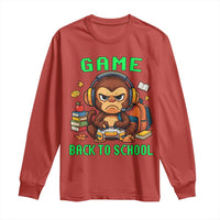 Funny Video Game Long Sleeve Shirt Cute Monkey Back To School - Wonder Print Shop