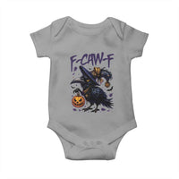 F Caw F Black Crow Halloween Meme Baby Onesie - Wonder Print Shop