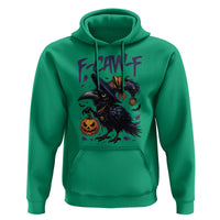 F Caw F Black Crow Halloween Meme Hoodie - Wonder Print Shop