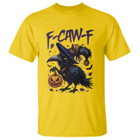 F Caw F Black Crow Halloween Meme T Shirt - Wonder Print Shop
