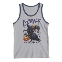 F Caw F Black Crow Halloween Meme Tank Top - Wonder Print Shop