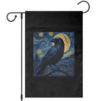 Starry Night Raven Moon Van Gogh Garden Flag - Wonder Print Shop